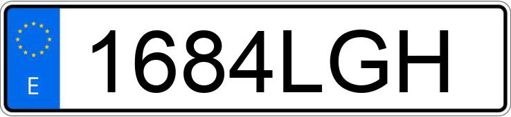 Numer rejestracyjny 1684LGH posiada BMW I3