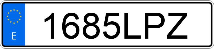 Numer rejestracyjny 1685LPZ posiada FORD FIESTA