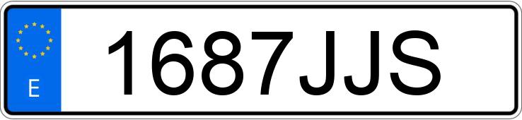 Numer rejestracyjny 1687JJS posiada NISSAN NOTE