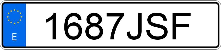 Numer rejestracyjny 1687JSF posiada VOLVO FM9