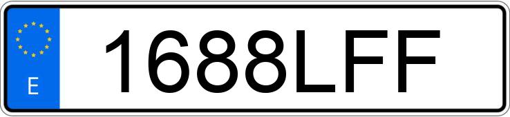 Numer rejestracyjny 1688LFF posiada FIAT 500 1.2 DOLCEVITA