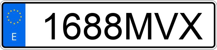 Numer rejestracyjny 1688MVX posiada PEUGEOT 208