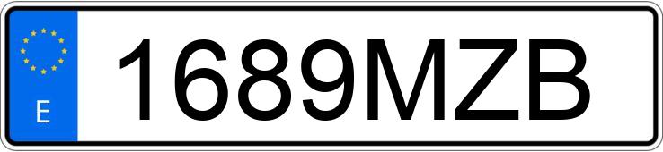 Numer rejestracyjny 1689MZB posiada NISSAN 200 SX