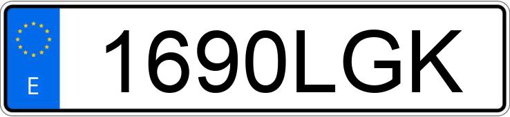 Numer rejestracyjny 1690LGK posiada HYUNDAI KONA