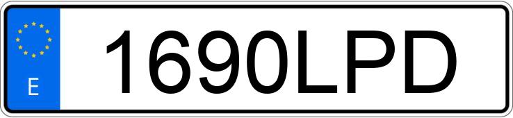 Numer rejestracyjny 1690LPD posiada VOLKSWAGEN POLO