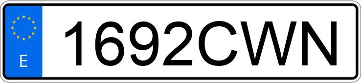Numer rejestracyjny 1692CWN posiada FORD TRANSIT CONNECT Numer rejestracyjny 1692CWN posiada FORD TRANSIT CONNECT
