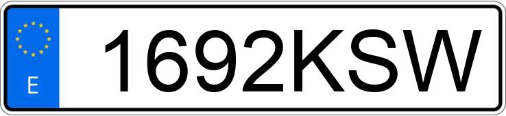 Numer rejestracyjny 1692KSW posiada MERCEDES GLE (166-292) Numer rejestracyjny 1692KSW posiada MERCEDES GLE (166-292)