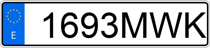 Numer rejestracyjny 1693MWK posiada MERCEDES VITO Numer rejestracyjny 1693MWK posiada MERCEDES VITO