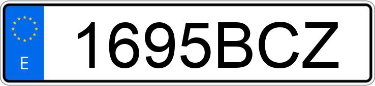 Numer rejestracyjny 1695BCZ posiada PEUGEOT 406