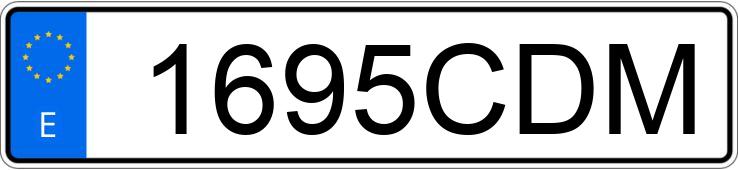 Numer rejestracyjny 1695CDM posiada CITROEN XSARA