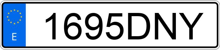 Numer rejestracyjny 1695DNY posiada AUDI A3 SPORTBACK