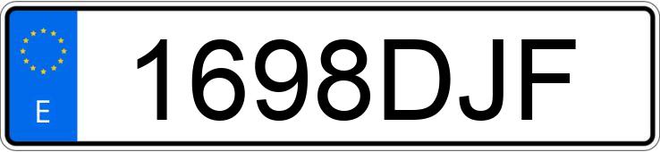 Numer rejestracyjny 1698DJF posiada MERCEDES C (203)