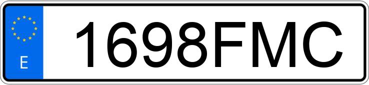 Numer rejestracyjny 1698FMC posiada RENAULT MEGANE