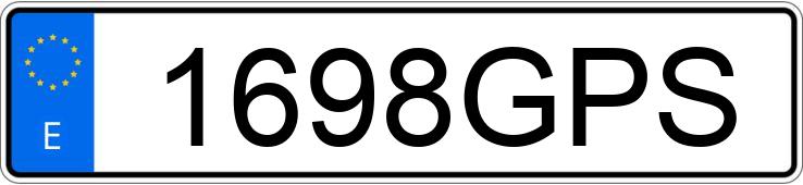 Numer rejestracyjny 1698GPS posiada ROLLS ROYCE SILVER