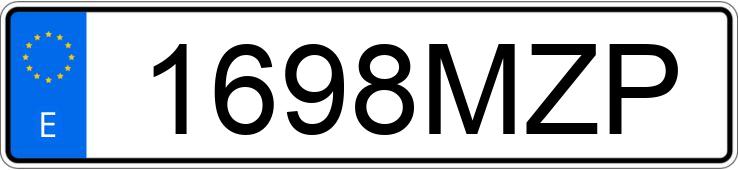 Numer rejestracyjny 1698MZP posiada VOLKSWAGEN TOURAN