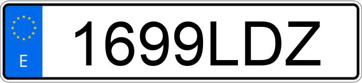 Numer rejestracyjny 1699LDZ posiada VOLKSWAGEN MULTIVAN