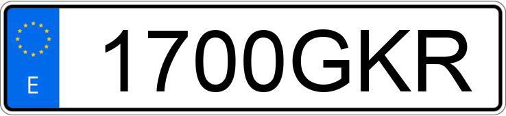 Numer rejestracyjny 1700GKR posiada MINI MINI