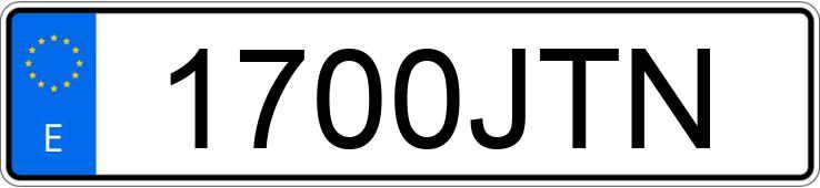 Numer rejestracyjny 1700JTN posiada FORD CUSTOM Numer rejestracyjny 1700JTN posiada FORD CUSTOM