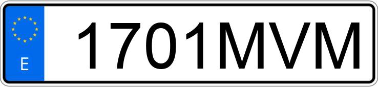 Numer rejestracyjny 1701MVM posiada PORSCHE PANAMERA