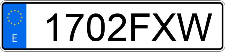 Numer rejestracyjny 1702FXW posiada FIAT PANDA Numer rejestracyjny 1702FXW posiada FIAT PANDA