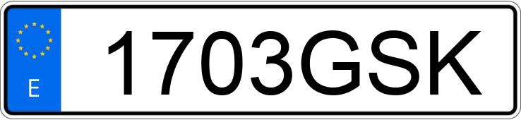 Numer rejestracyjny 1703GSK posiada FORD FIESTA Numer rejestracyjny 1703GSK posiada FORD FIESTA