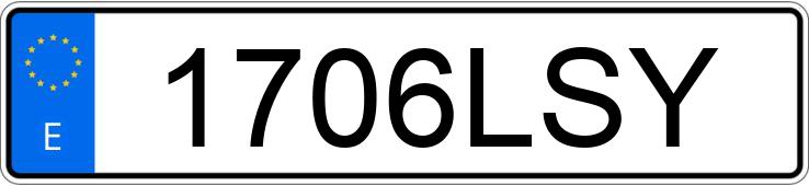 Numer rejestracyjny 1706LSY posiada MERCEDES VITO