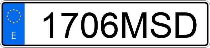 Numer rejestracyjny 1706MSD posiada YAMAHA T-MAX
