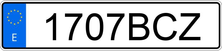 Numer rejestracyjny 1707BCZ posiada OPEL ASTRA