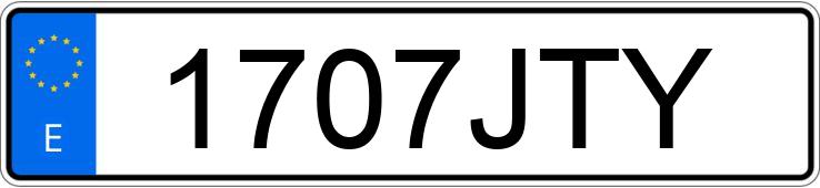 Numer rejestracyjny 1707JTY posiada RENAULT SCENIC