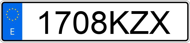 Numer rejestracyjny 1708KZX posiada FORD KA+