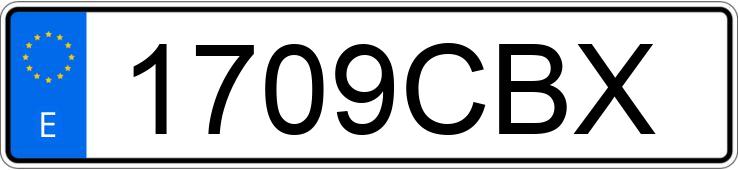 Numer rejestracyjny 1709CBX posiada FORD TRANSIT 350 FGN L TA 90