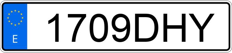 Numer rejestracyjny 1709DHY posiada SEAT ALTEA