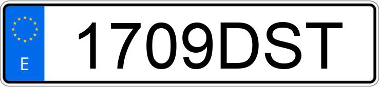 Numer rejestracyjny 1709DST posiada AUDI A3