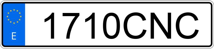 Numer rejestracyjny 1710CNC posiada BMW SERIE 3