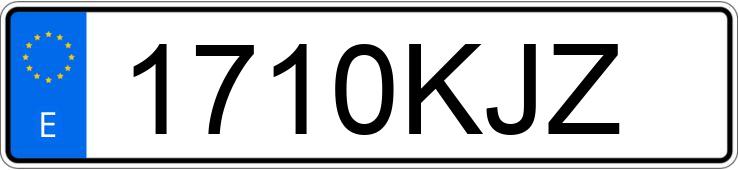 Numer rejestracyjny 1710KJZ posiada JEEP GRAND CHEROKEE