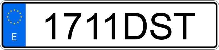 Numer rejestracyjny 1711DST posiada PEUGEOT 307