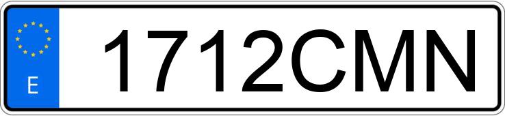 Numer rejestracyjny 1712CMN posiada VOLKSWAGEN GOLF