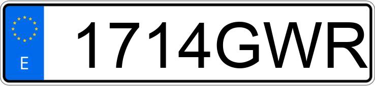 Numer rejestracyjny 1714GWR posiada FIAT 500