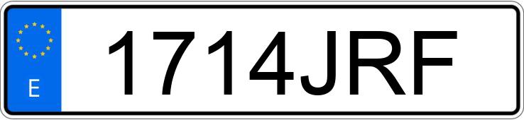 Numer rejestracyjny 1714JRF posiada SEAT IBIZA Numer rejestracyjny 1714JRF posiada SEAT IBIZA