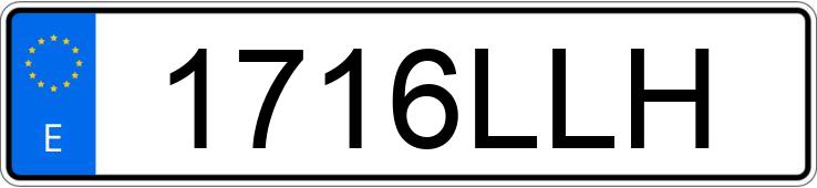 Numer rejestracyjny 1716LLH posiada SEAT LEON