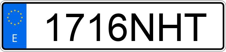 Numer rejestracyjny 1716NHT posiada HONDA CB 650