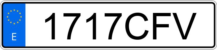 Numer rejestracyjny 1717CFV posiada MERCEDES C 220 (202)