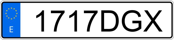 Numer rejestracyjny 1717DGX posiada RENAULT MEGANE