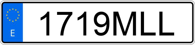 Numer rejestracyjny 1719MLL posiada DACIA JOGGER