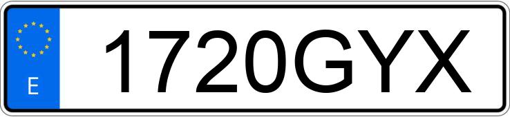 Numer rejestracyjny 1720GYX posiada NISSAN QASHQAI