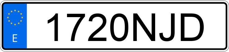 Numer rejestracyjny 1720NJD posiada VOLKSWAGEN TIGUAN