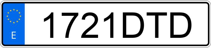 Numer rejestracyjny 1721DTD posiada MERCEDES VITO