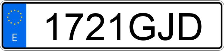 Numer rejestracyjny 1721GJD posiada SEAT CORDOBA