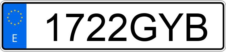 Numer rejestracyjny 1722GYB posiada SEAT EXEO