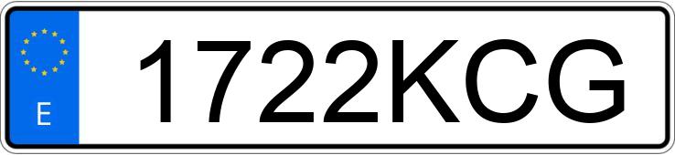 Numer rejestracyjny 1722KCG posiada PEUGEOT PARTNER